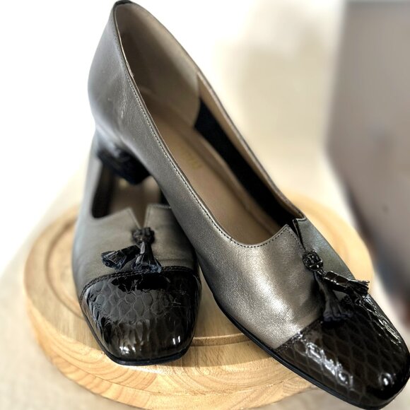 Magdesians California Women's Leather Tassel Pumps - Size 9.5 - Picture 1 of 7